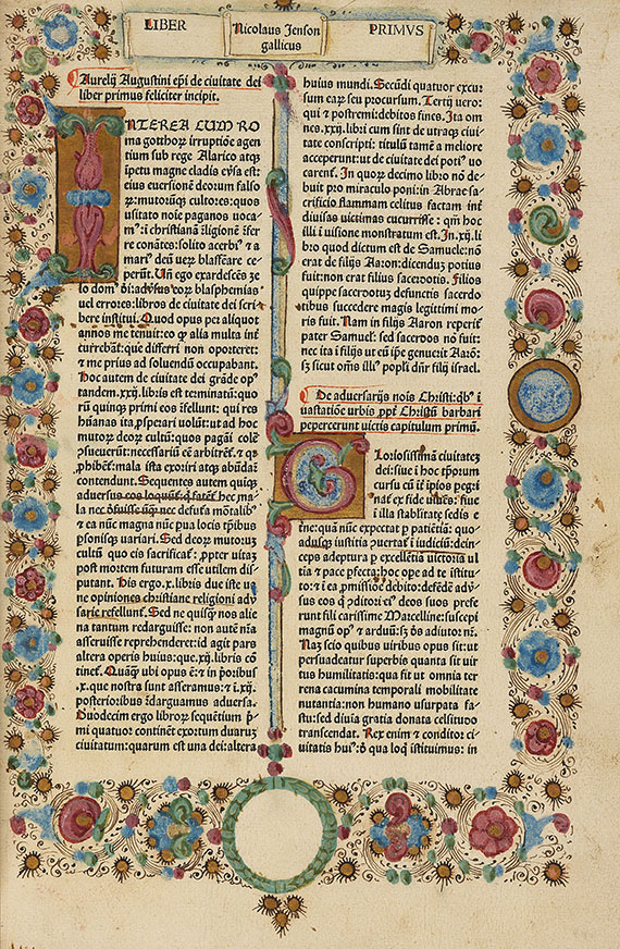 Aurelius Augustinus - De civitate dei. 1475