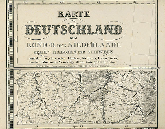 Adolf Stieler - Atlas von Deutschland. ca. 1867
