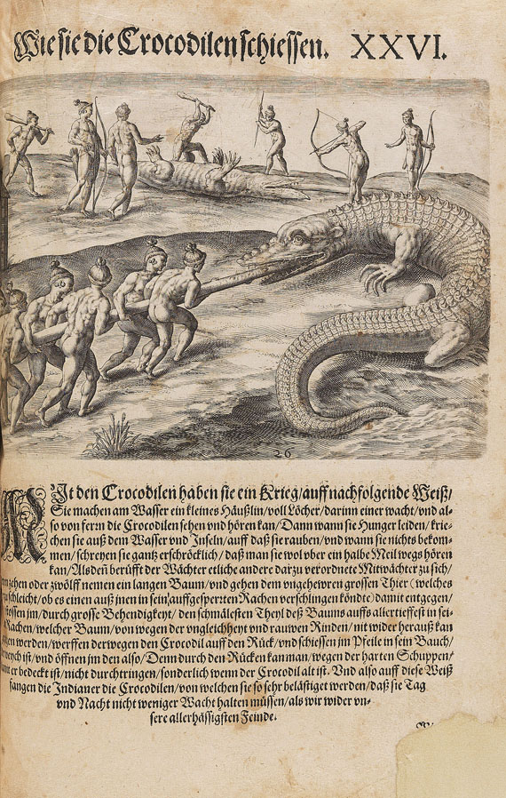 Theodor de Bry - Große Reisen - Amerika. 5 Tle. in 1 Bd. 1590 - 