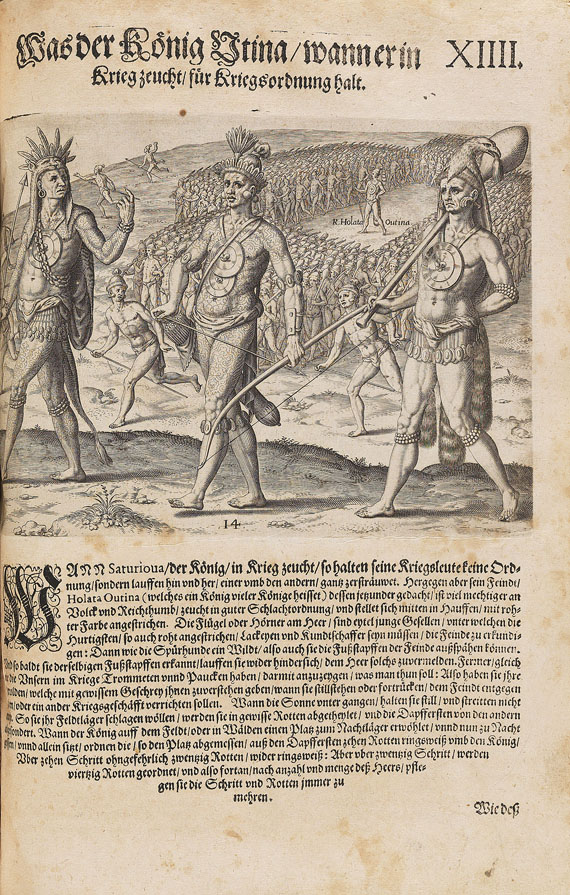 Theodor de Bry - Große Reisen - Amerika. 5 Tle. in 1 Bd. 1590 - 