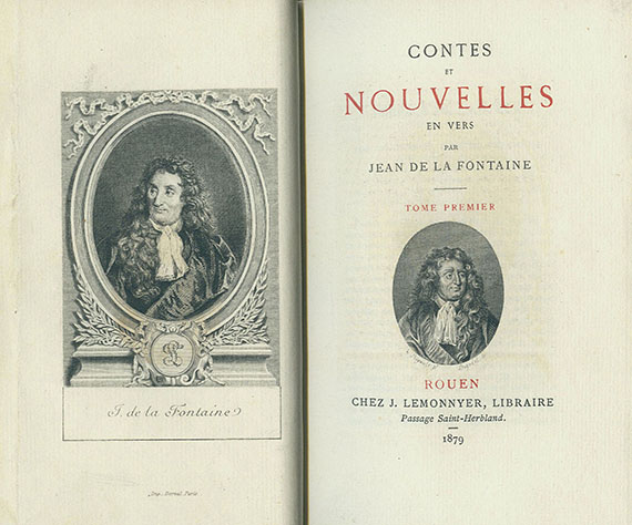 Jean de la Fontaine - Contes et Nouvelles. 2 Bde., 1879.
