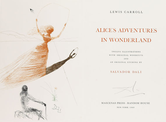 Salvador Dalí - Dalí. Alice in Wonderland. 1969