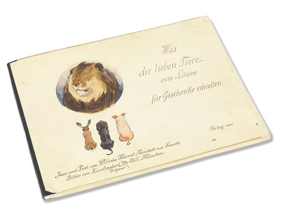 Otto Dill - Original Manuskript, "Was die lieben Tiere vom Löwen" - 