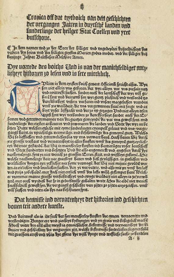 Cronica van der hilliger Stat Coellen - Die Cronica van der hilliger Stat Coellen. 1499