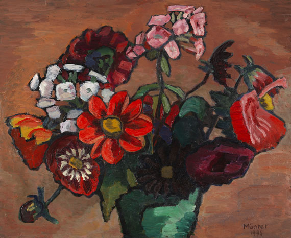 Gabriele Münter - Rotes Blumenbild