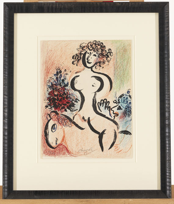 Marc Chagall - Reiterin mit Blumenstrauß