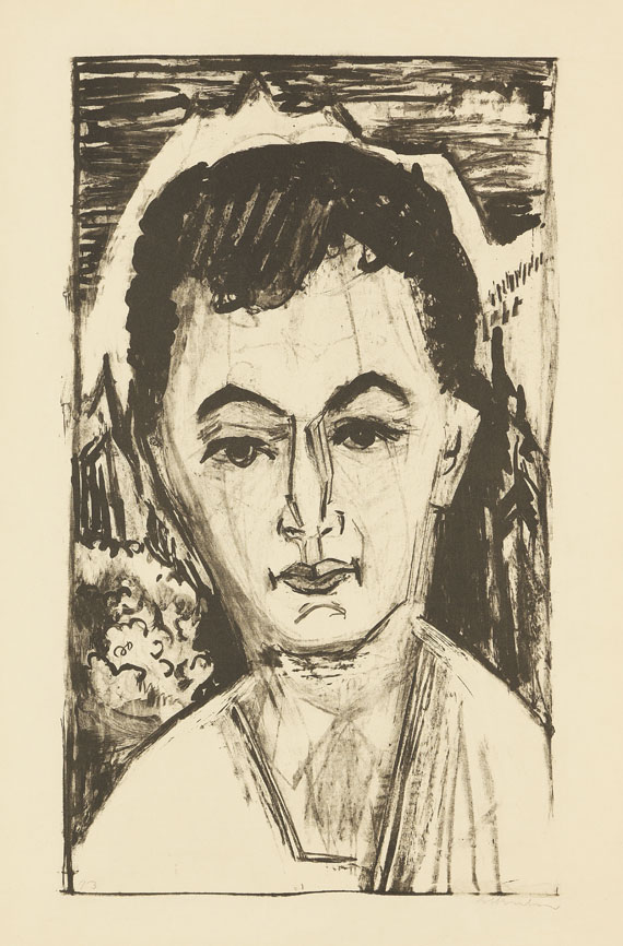 Ernst Ludwig Kirchner - Porträt Nele van de Velde