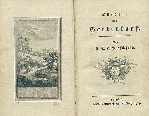 Chr. C. Lorenz Hirschfeld - Theorie der Gartenkunst. 1775.