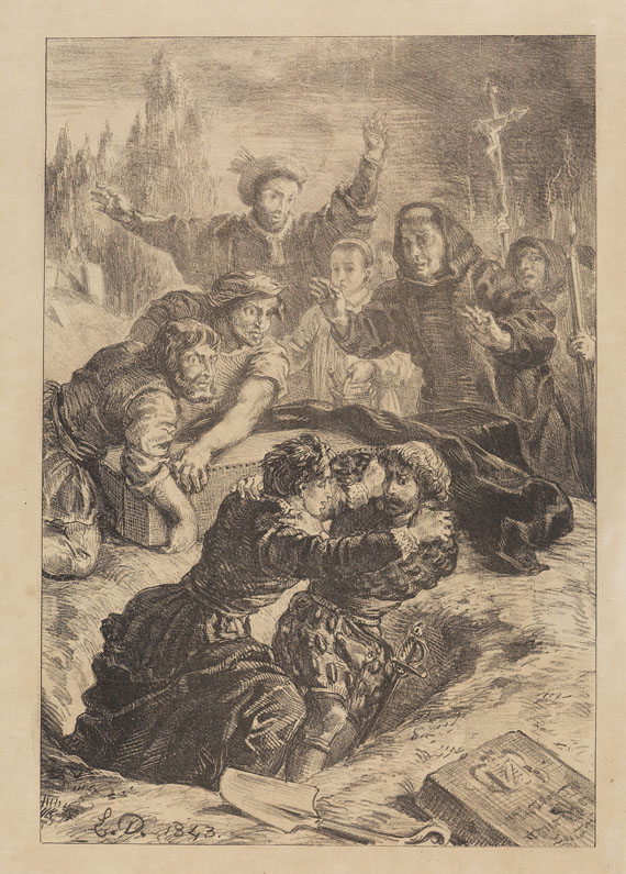 Eugène Delacroix - Shakespeare, Hamlet. 1913.
