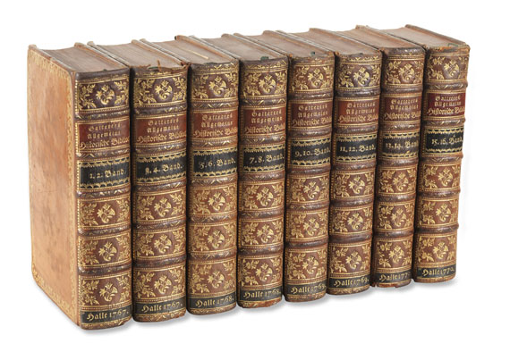 Johann Christoph Gatterer - Allgemeine historische Bibliothek. 16 i. 8 Bdn. 1767-1771 - 