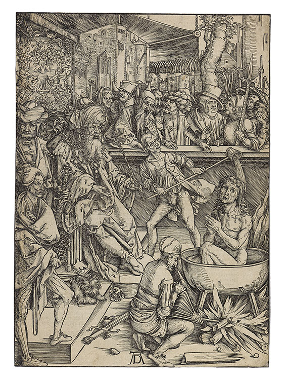 Albrecht Dürer - Apokalypse: Die Marter des Evangelisten Johannes