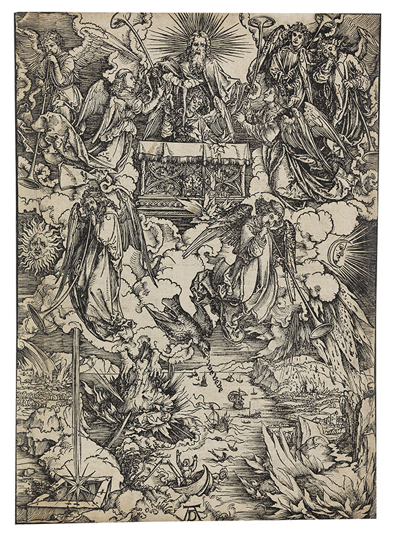 Albrecht Dürer - Apokalypse, 6. Figur: Die sieben Posaunenengel
