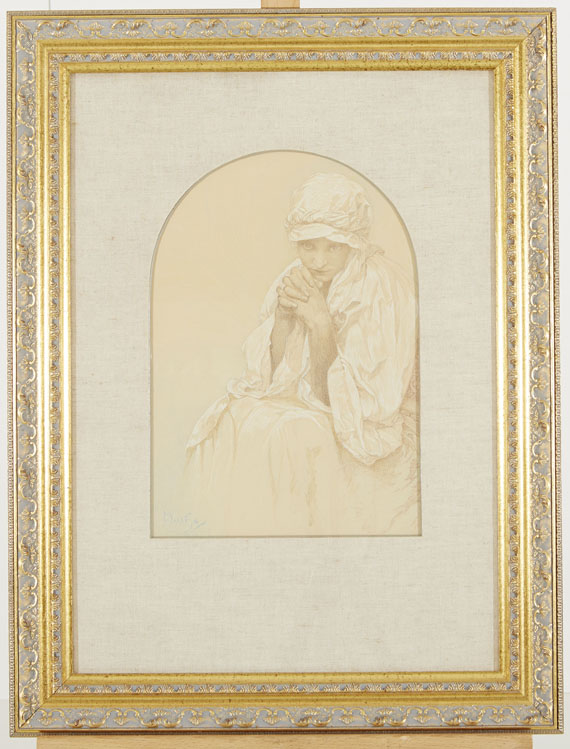 Alphonse Mucha - Porträt einer jungen Frau - 