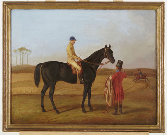 Albrecht Adam - und seine Söhne Benno (1812-1892) und Franz (1815-1886) - Der Herzogliche Jockey Richard Parkinson auf Egrimont - 