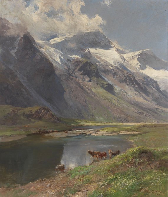 Edward Theodore Compton - Bei Kaprun: Mooserbodental mit Blick auf den Karlinger Gletscher