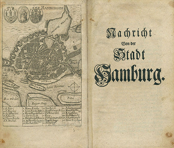 Gude, H. L. G. - Konvolut Hamburg. ca. 1700-1916. 5 Bde.