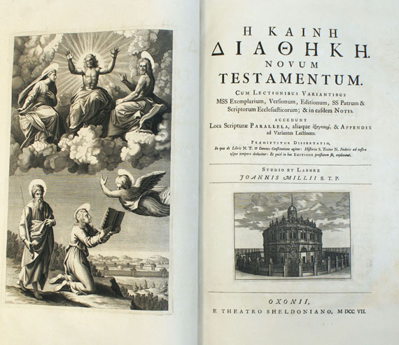 Biblia graeca - Novum testamentum.1707. 2 Bde.