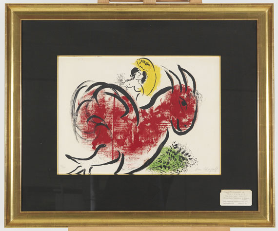 Marc Chagall - Der rote Hahn - Frame image