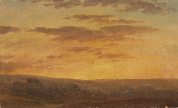Gustav Friedrich Papperitz - Landschaft in der Abenddämmerung