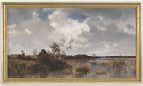 Josef Wenglein - Mooslandschaft im Herbst - Frame image