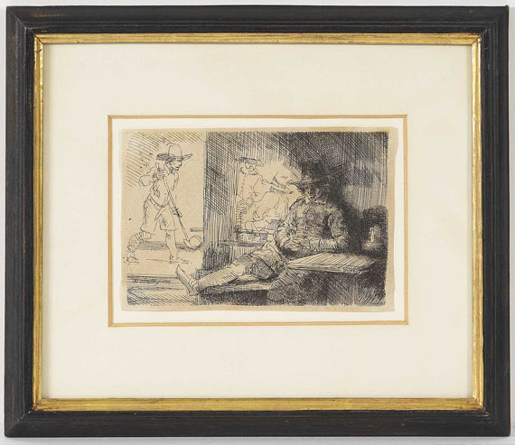 Harmensz. Rembrandt van Rijn - Das Kolf-Spiel - Frame image