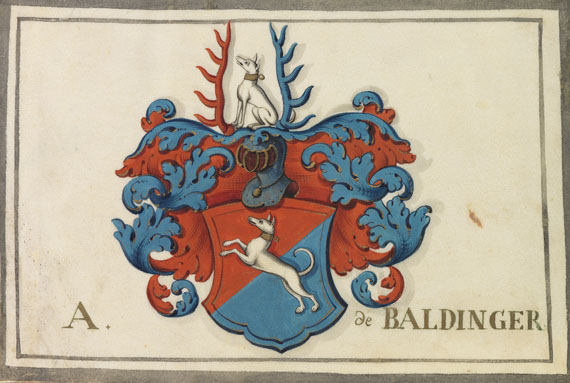  Album amicorum - Stammbuch Baldinger. Jena 1743-44. - 