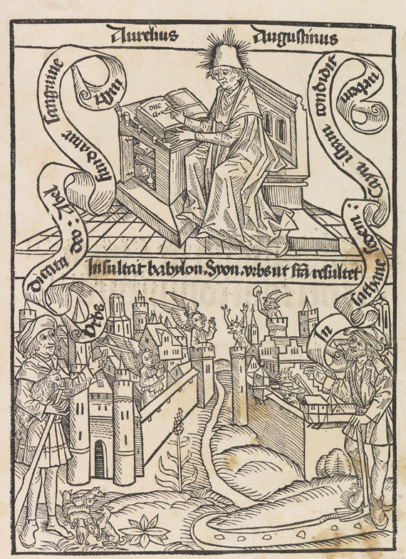 Aurelius Augustinus - De civitate dei. 1489.