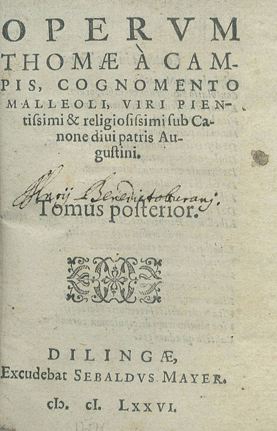Thomas a Kempis - Opera. 1576. 2 Bde.