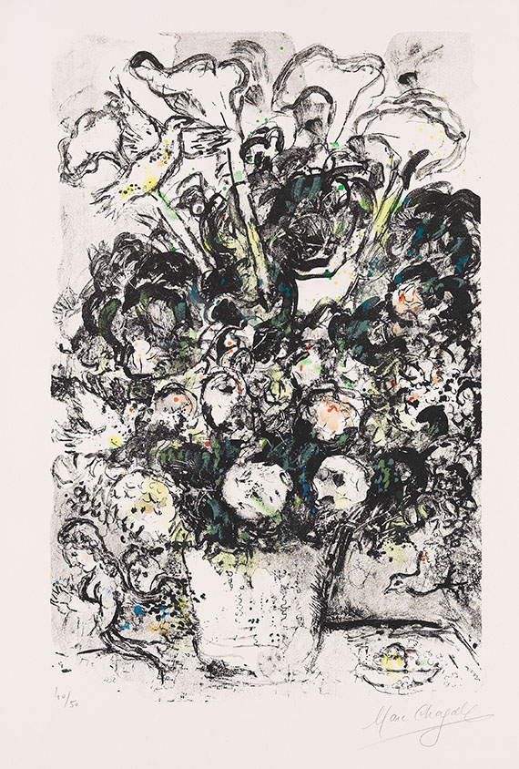 Marc Chagall - Le Bouquet blanc