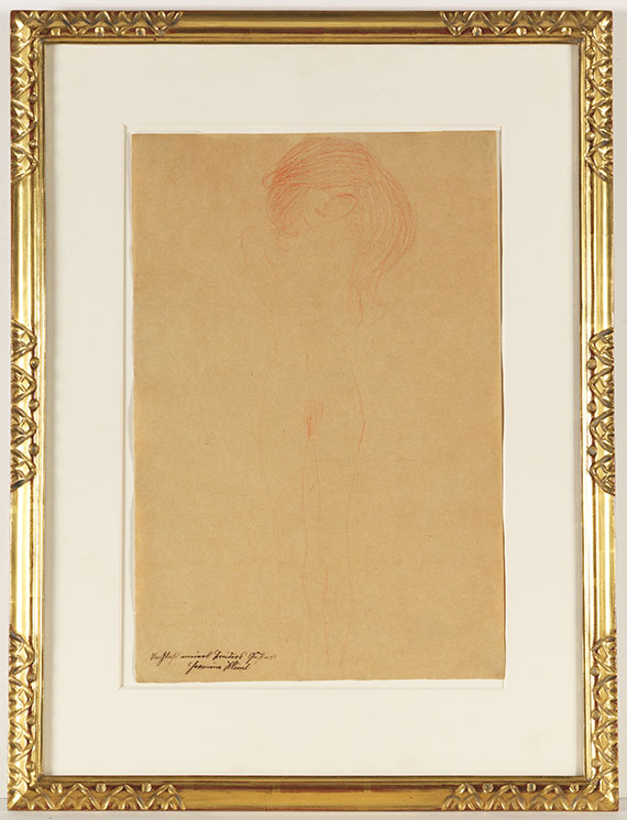 Gustav Klimt - Stehender weiblicher Akt - Frame image