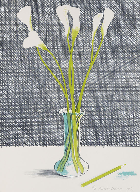 David Hockney - Lillies (Stillife)