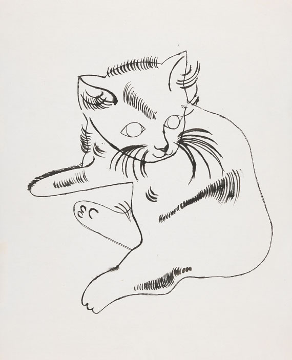 Andy Warhol - Reclining Cat (Samsam)