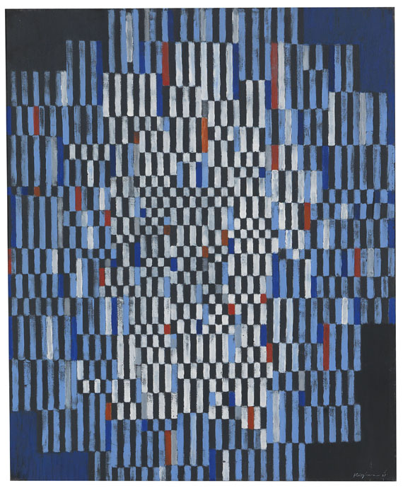 Adolf Richard Fleischmann - Comp. #530x ("planimetrische Serie blau-weiß-rot")