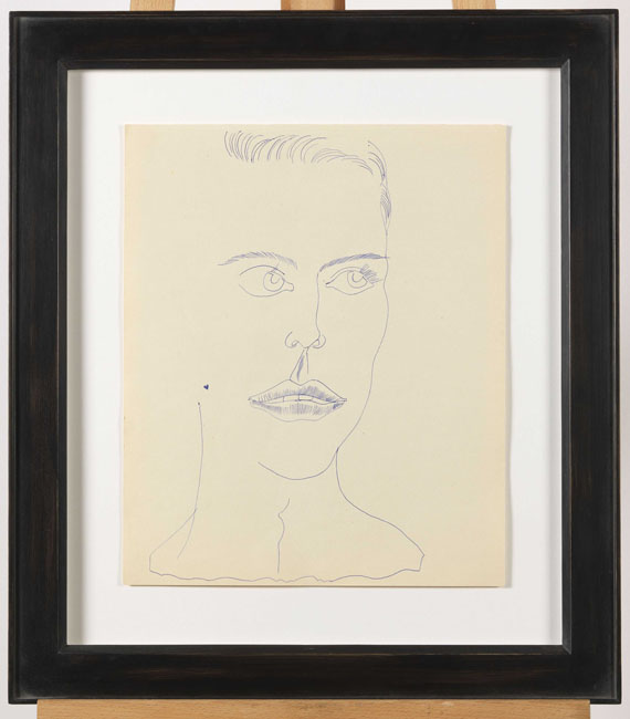 Andy Warhol - Young man with hearts (II) - Frame image