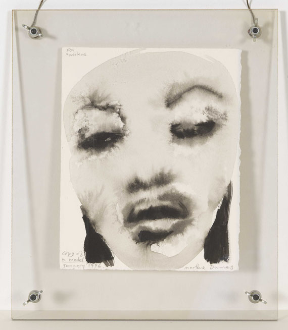 Marlene Dumas - Copy of a Model (Naomi Campbell) - Frame image
