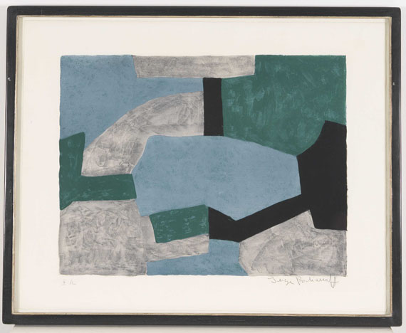 Poliakoff - Composition grise, verte et bleue