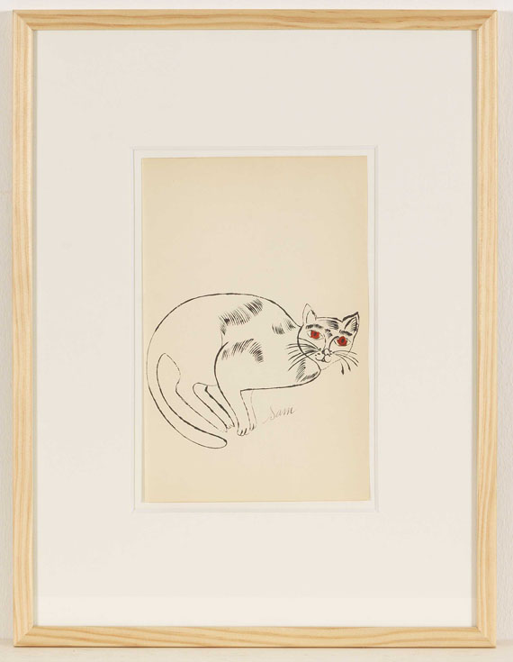 Andy Warhol - 25 Cats name[d] Sam and one Blue Pussy - Frame image