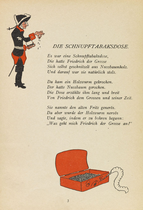 Joachim Ringelnatz - Die Schnupftabaksdose. 1912.