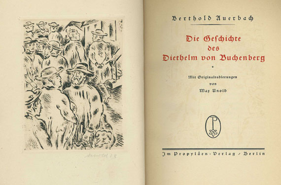 Max Unold - Auerbach, B., Gedichte des Diethelm von Buchenberg. 1923