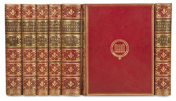 Georges Cuvier - Ossemens fossiles. 7 Bde. 1825