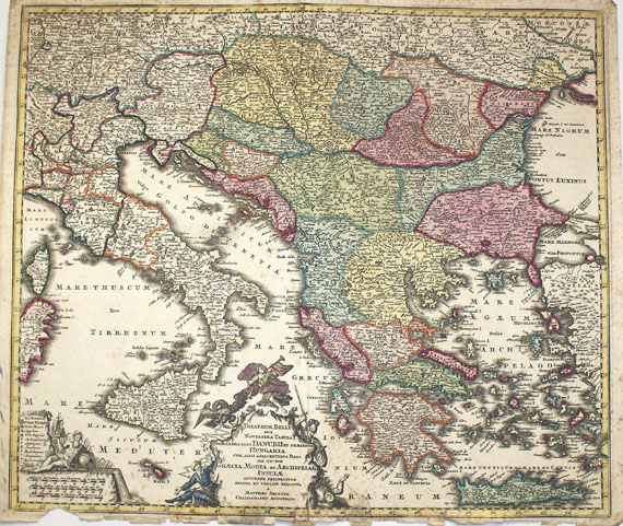  Konvolut - 39 Bll. Karten (Europa). Um 1740. - 