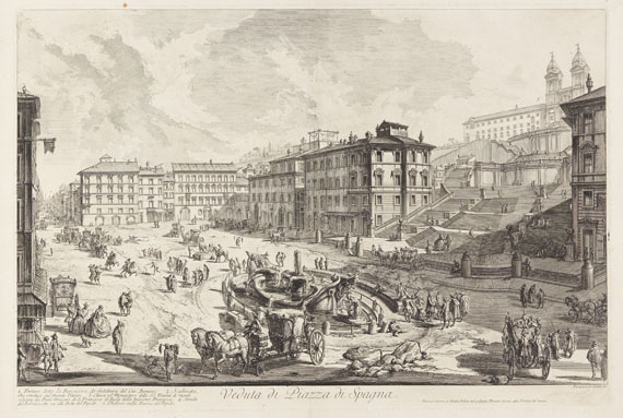 Giovanni Battista Piranesi - Veduta di Piazza di Spagna