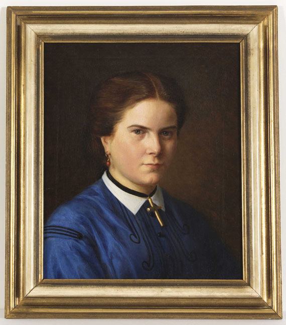 Carl Christian Vogel von Vogelstein - Porträt der Klara Schrader (geboren 1844) - Frame image