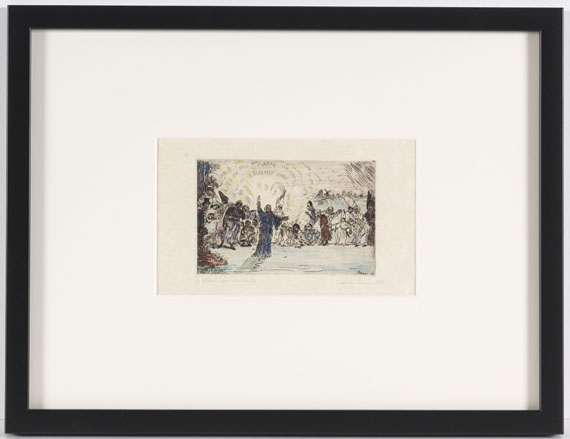 James Ensor - Christus unter den Bettlern (Le Christ aux mendiants) - Frame image