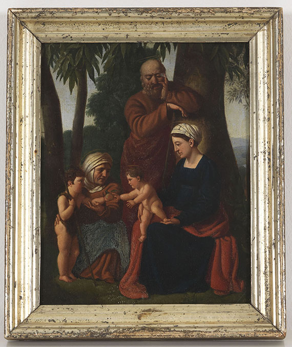  Nazarener - Die Heilige Familie mit der heiligen Elisabeth und dem Johannesknaben - Frame image
