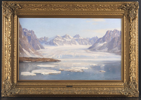 Georg Macco - Ansicht eines Gletschers (Spitzbergen) - Frame image