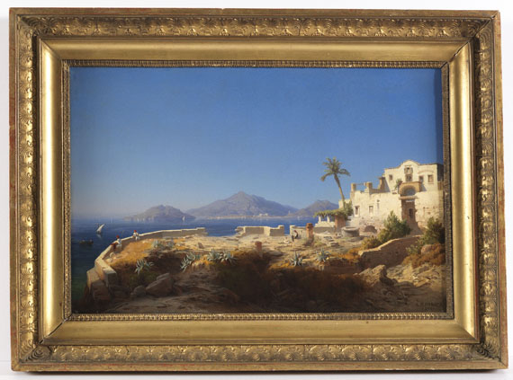 Albert Eichhorn - Ansicht der Insel Salamis von Nordosten - Frame image