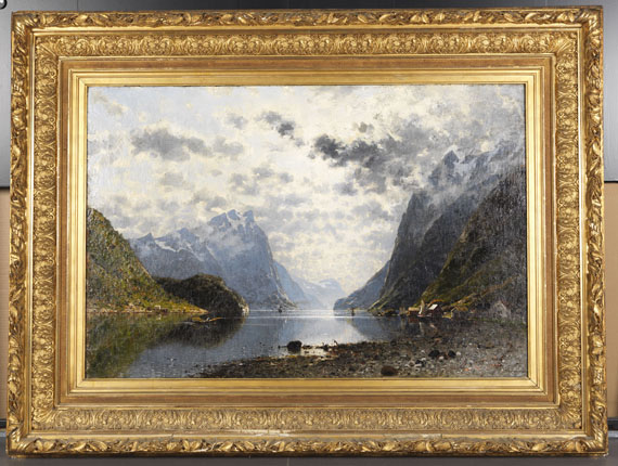 Adelsteen Normann - Norwegische Fjordlandschaft - Frame image