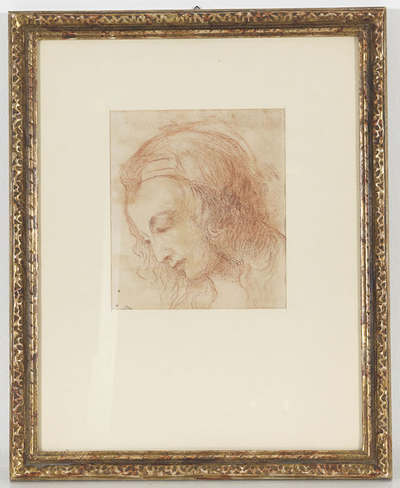 Italien - Geneigter Frauenkopf (Studie nach Leonardo da Vinci)