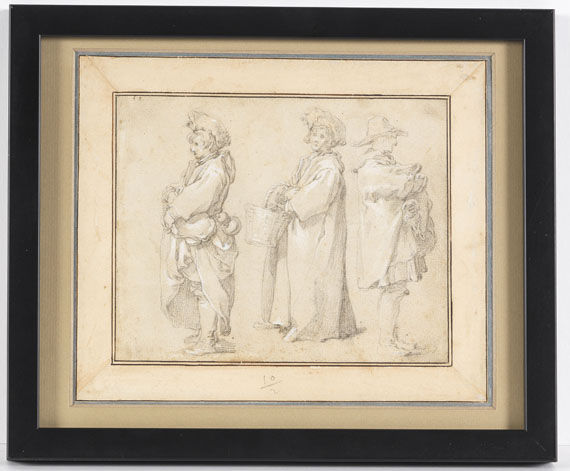 Abraham Bloemaert - Drei stehende Figuren - Frame image